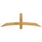 Ekena Millwork Bellingham Rough Sawn Timber Gable Bracket, Western Red Cedar, 60"W x 20"H x 2"D x 4"F, 8/12 Pitch GBW060X20X0204BEL00RWR - alternate 1